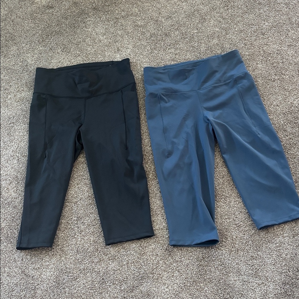 CALIA by Carrie Underwood Black and Dark Blue Leggings